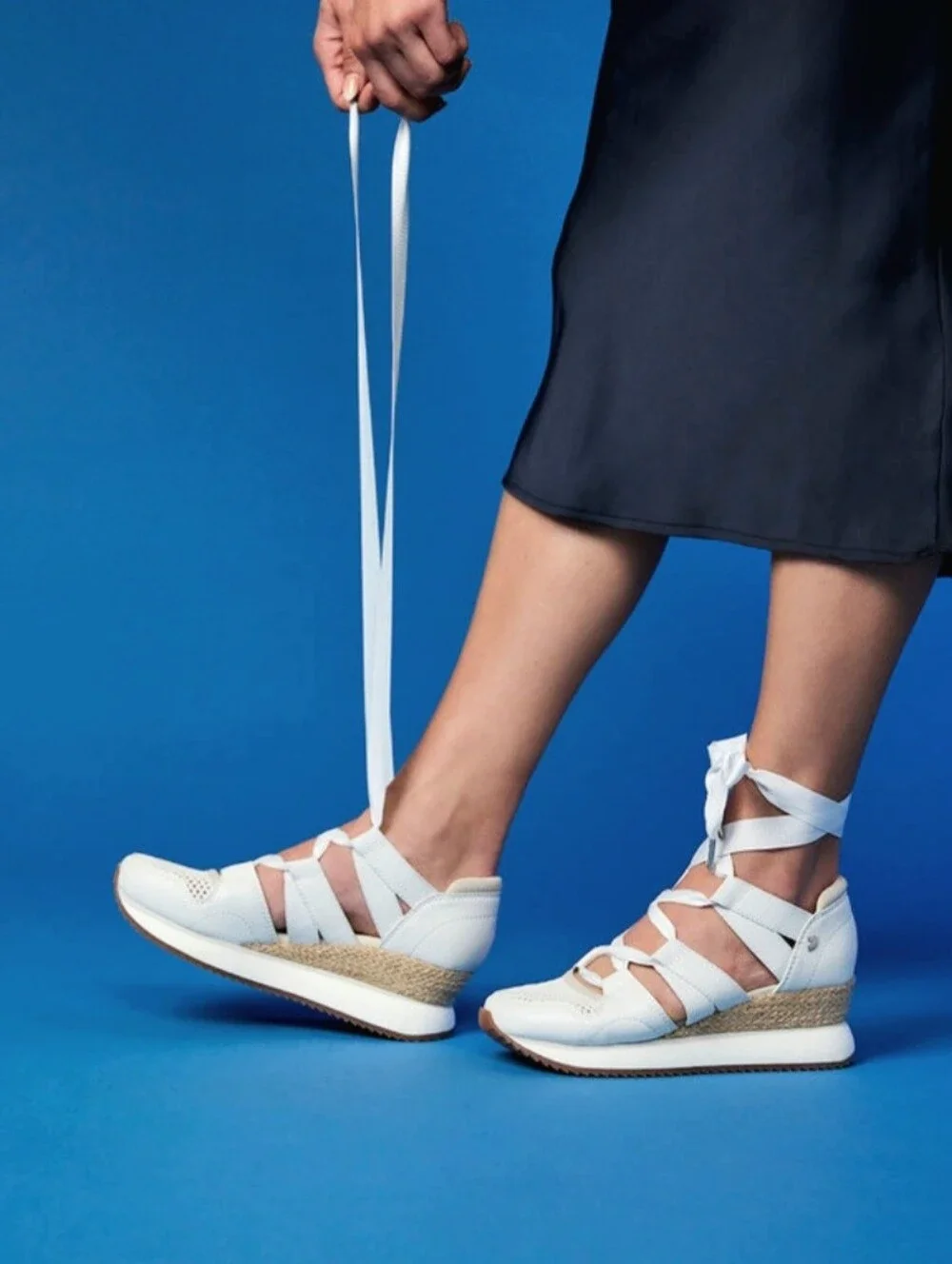 Gioseppo Muir Open Sneakers Espadrille Style With Straps Size 8 US (EU 39)
